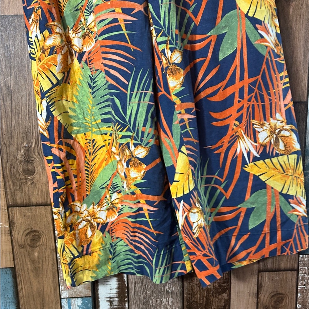 Panama Jack small Multicolor tropical rayon pants - Picture 7 of 14